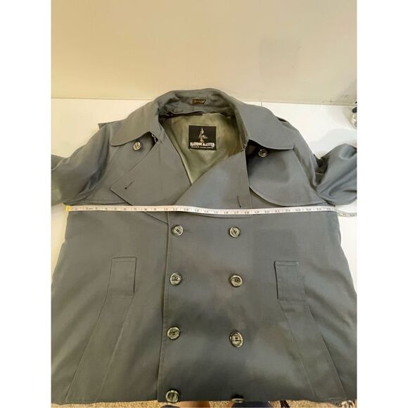 Harbor Master mens overcoat bluish gray removable wool lining size 46 - Picture 3 of 10